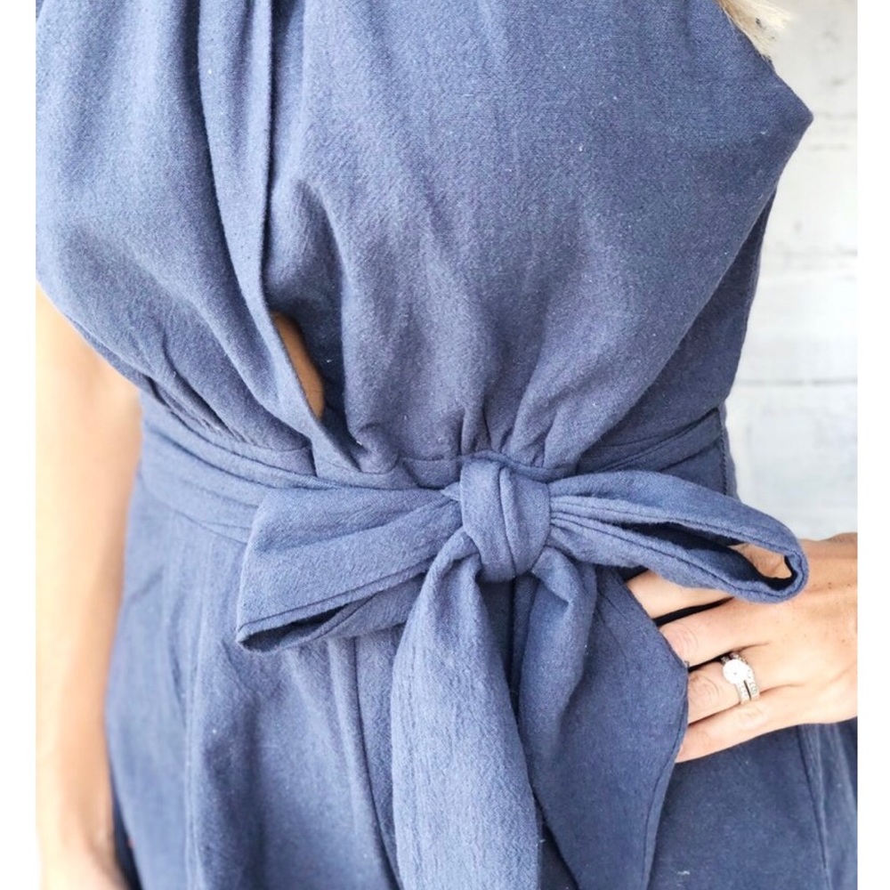 Ruthie Grace Twist Romper in Navy | NWT - Picture 4 of 4